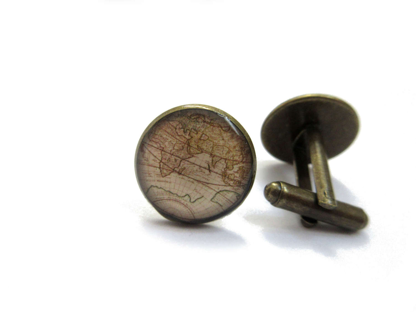 Vintage Map Cufflinks