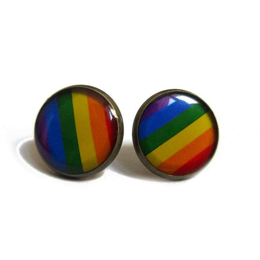 Rainbow Stud Earrings