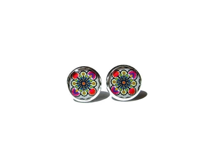 Colorful Boho Stud Earrings