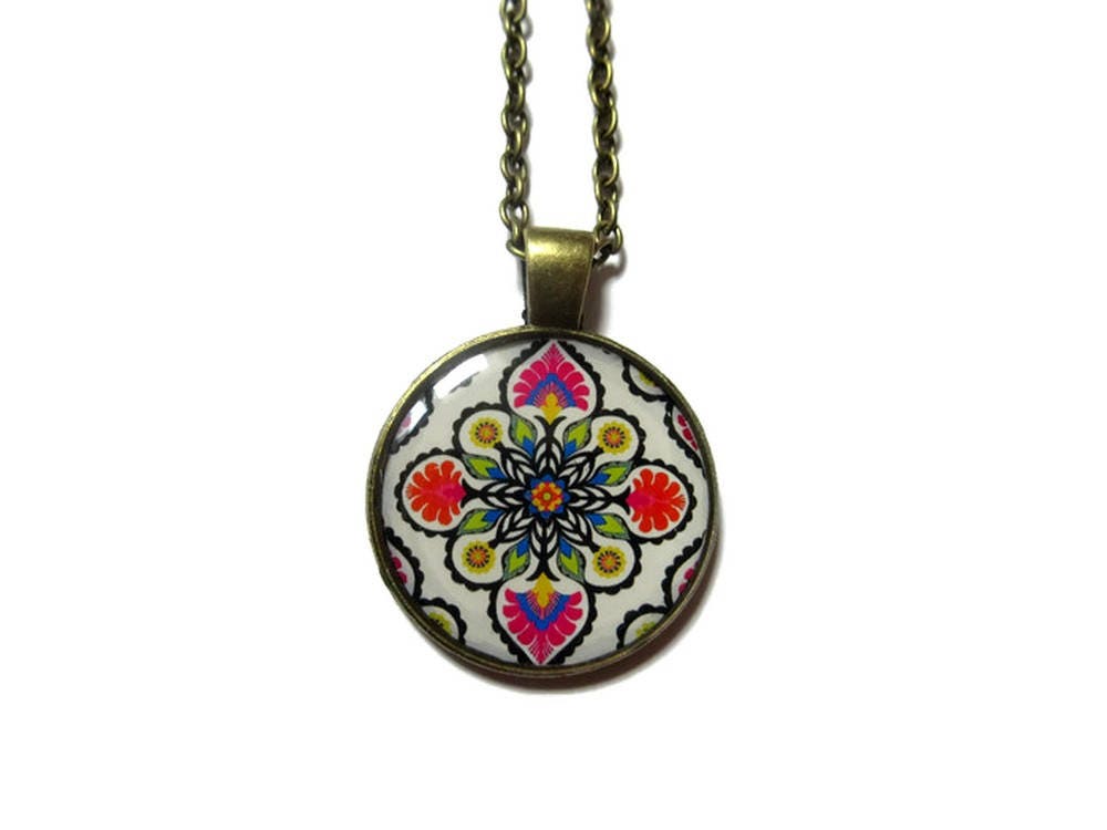 Colorful Mandala Necklace