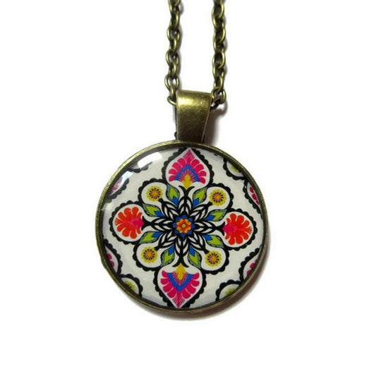 Colorful Mandala Necklace