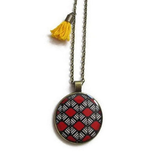 Red Ethnic Necklace