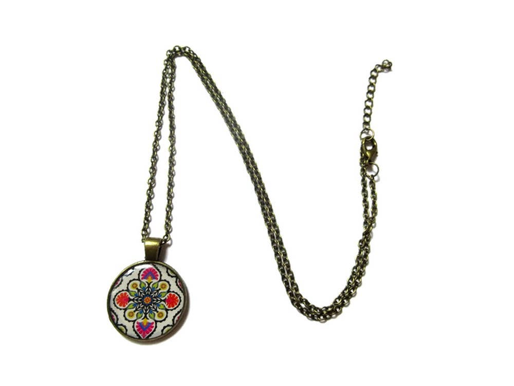 Collier Motif Ethnique Multicolore