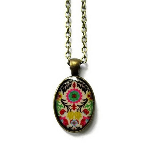 Colorful Oval Necklace