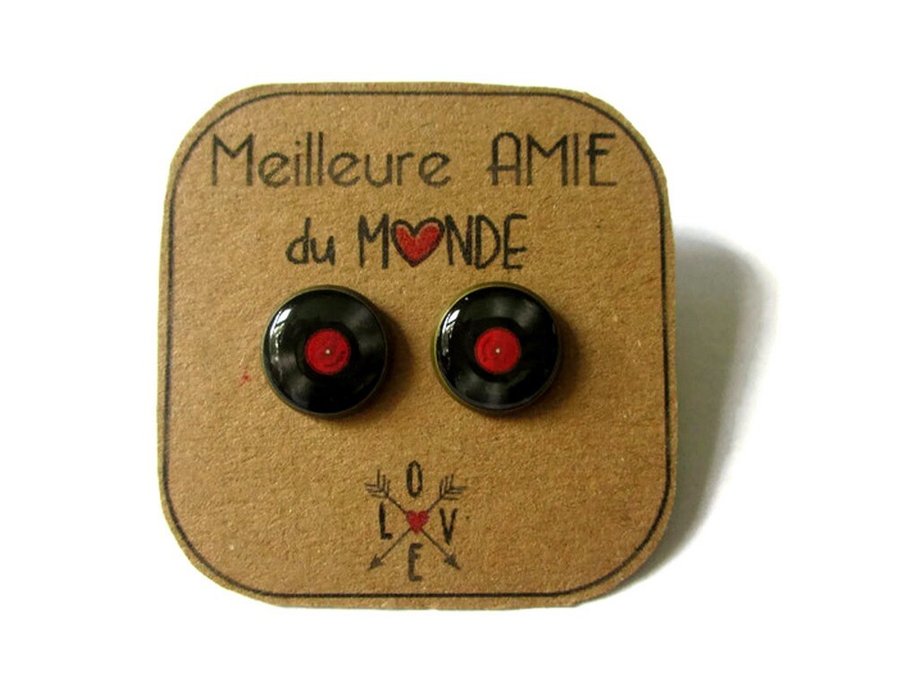 Puces d'Oreilles "Meilleure amie du monde!"