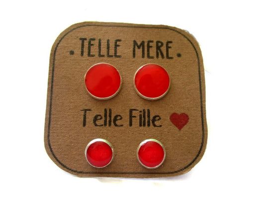 Puces d'Oreilles Mère Fille / "Telle mère, Telle Fille!"