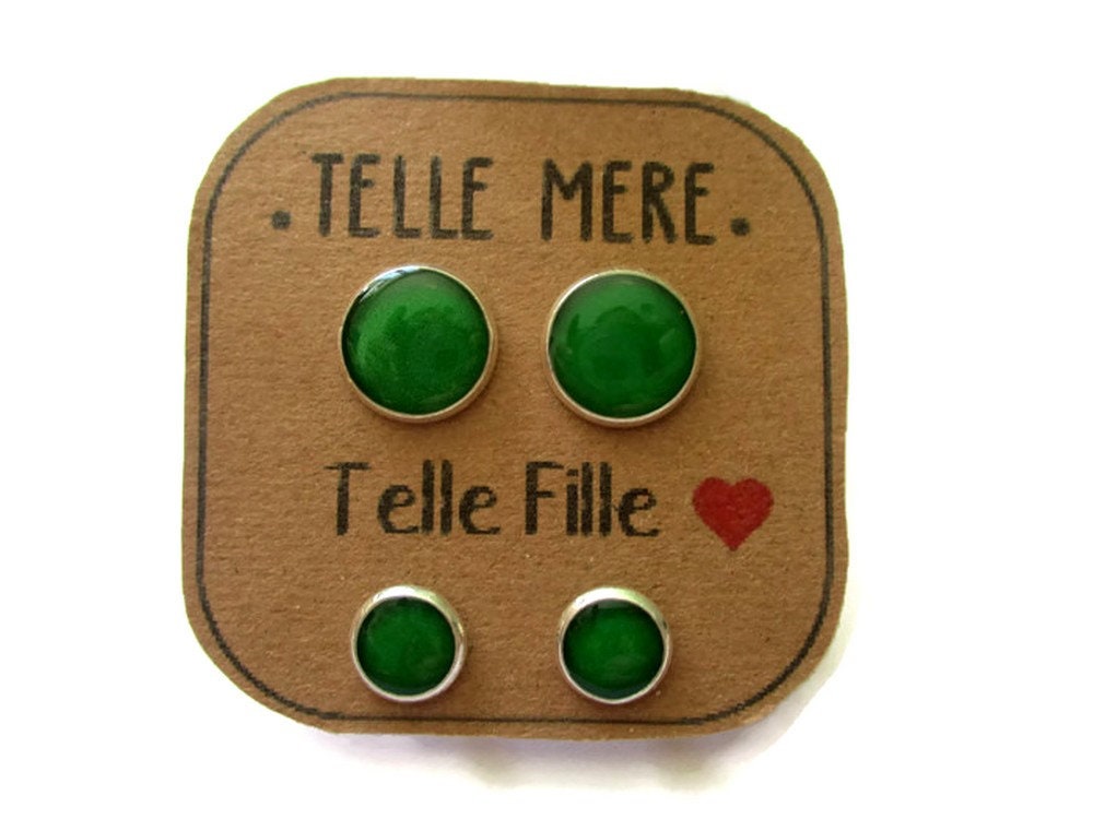 "Telle mère, Telle Fille!" Stud Earrings