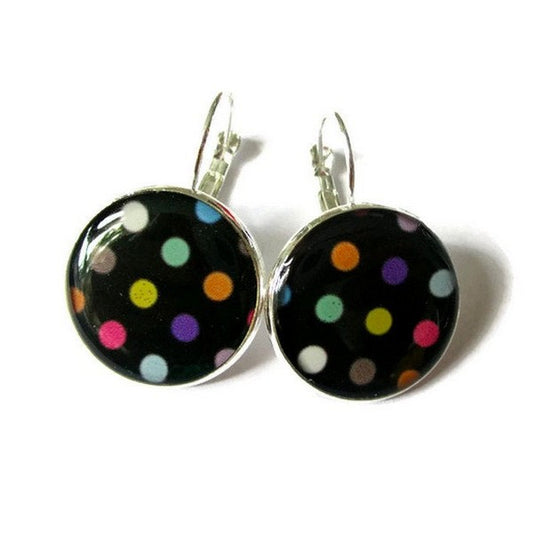 Colorful Polka Dots earrings 