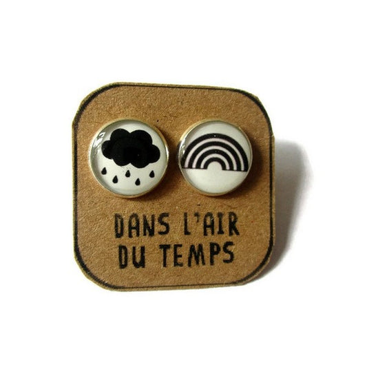 Puces d'Oreilles Nuage et Arc en Ciel