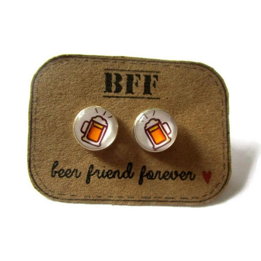 Beer BFF Stud Earrings