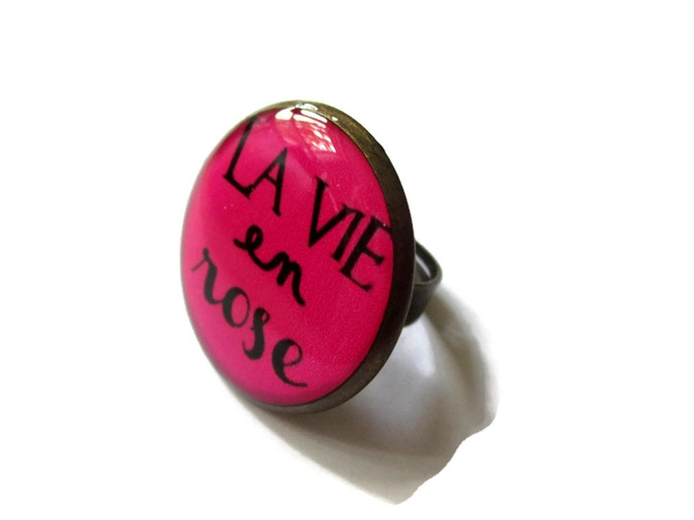 " La Vie En Rose" Pink Ring