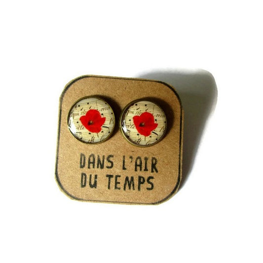 Puces d'Oreilles Coquelicots