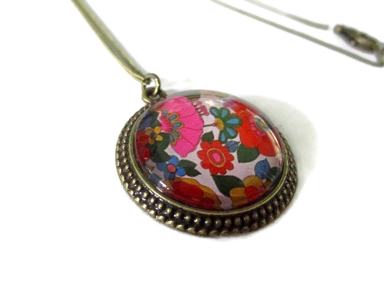 Vintage Flowers Necklace