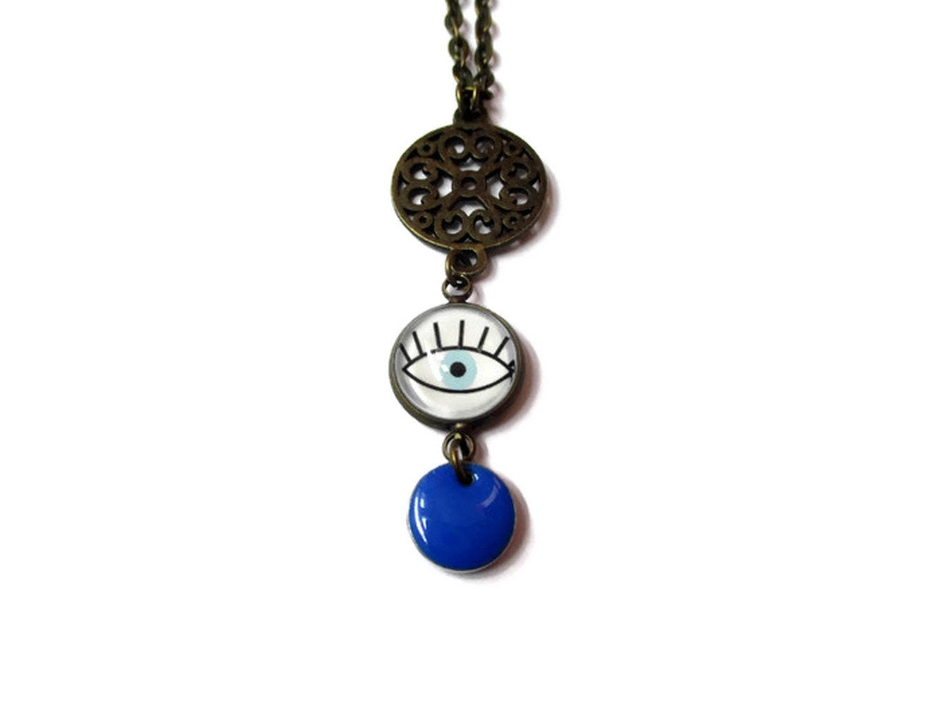 Collier Œil Bleu