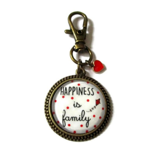 Happiness is family Keychain ♥