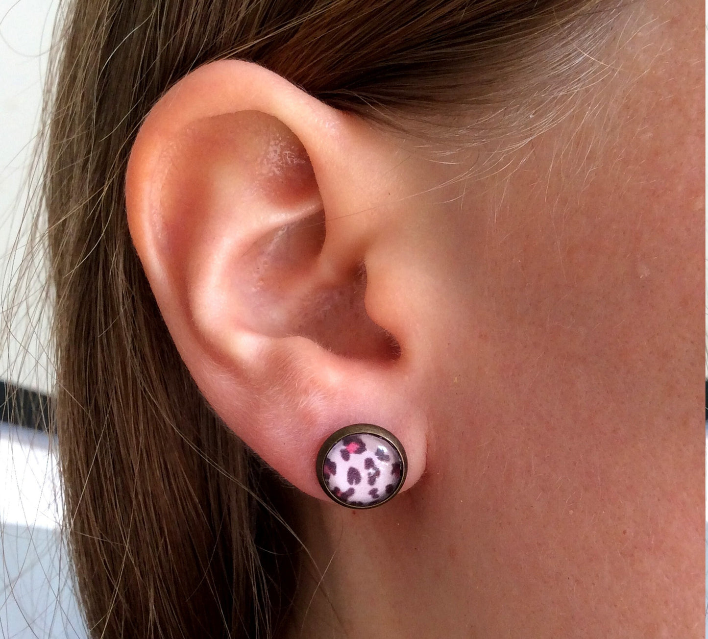 Leopard Stud Earrings