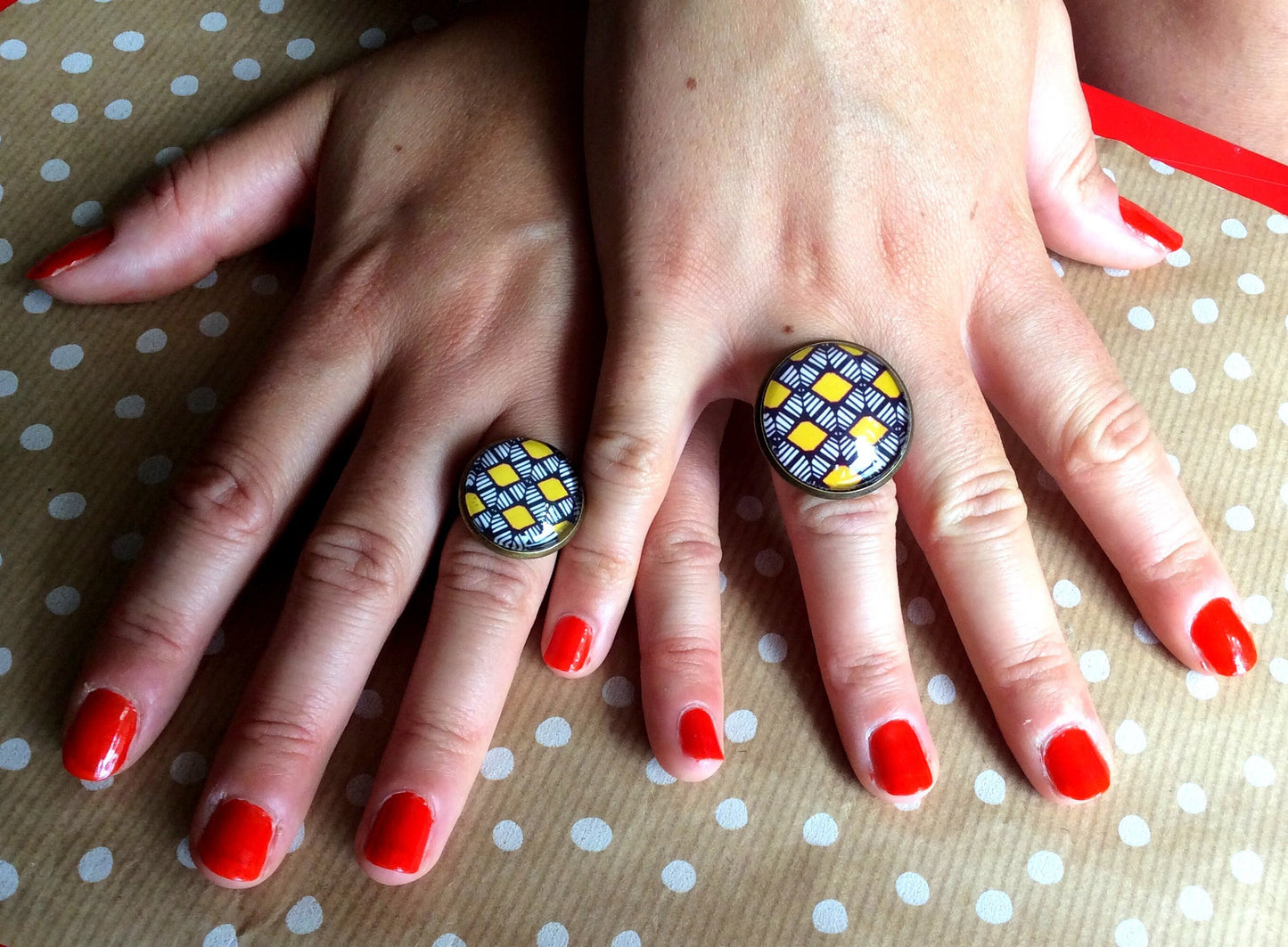 Mustard Boho Ring