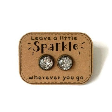 Puces d'Oreilles Paillettes Argentées / Leave a little Sparkle!
