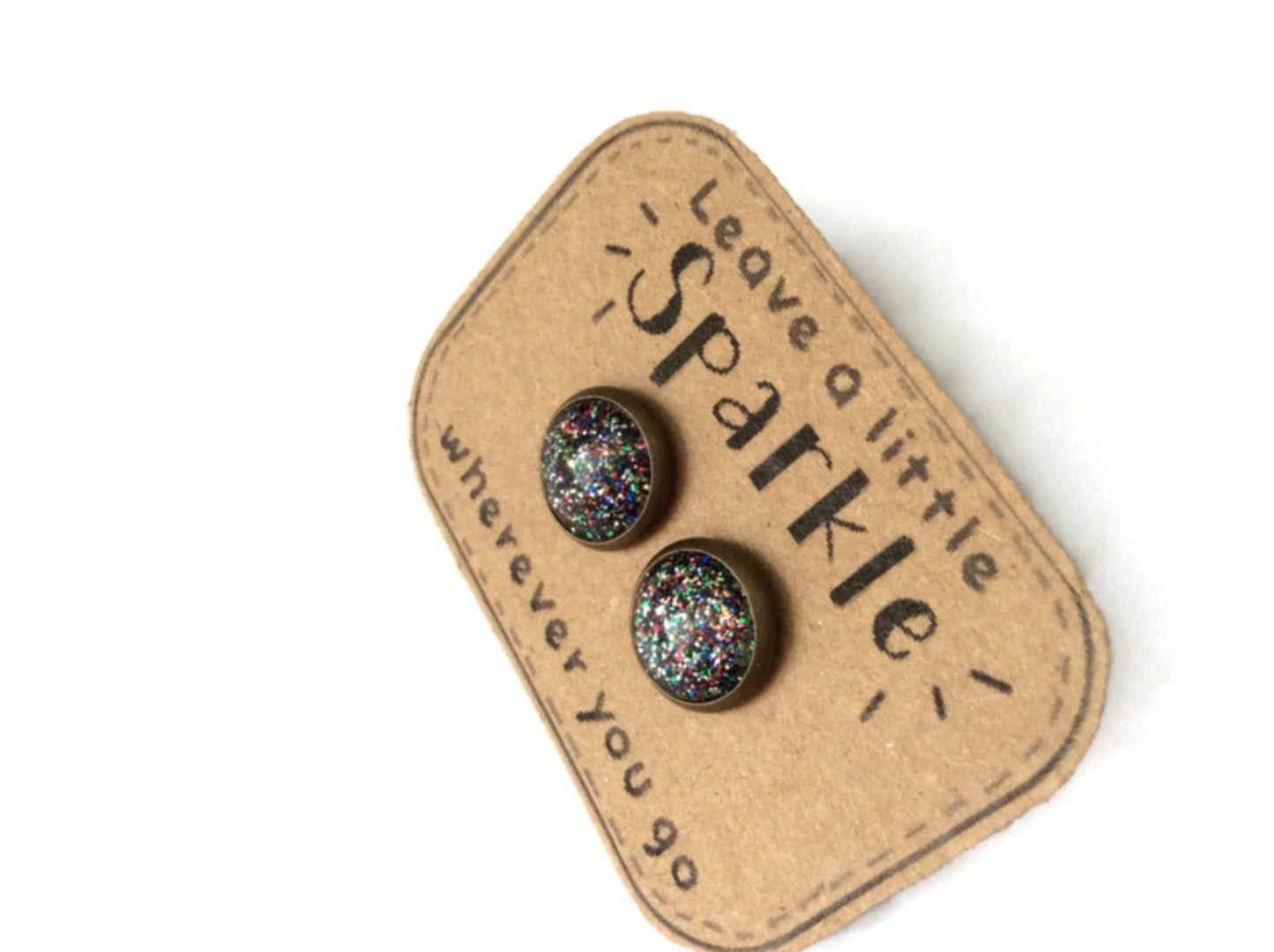 Puces d'Oreilles Paillettes Multicolores / Leave a little Sparkle!