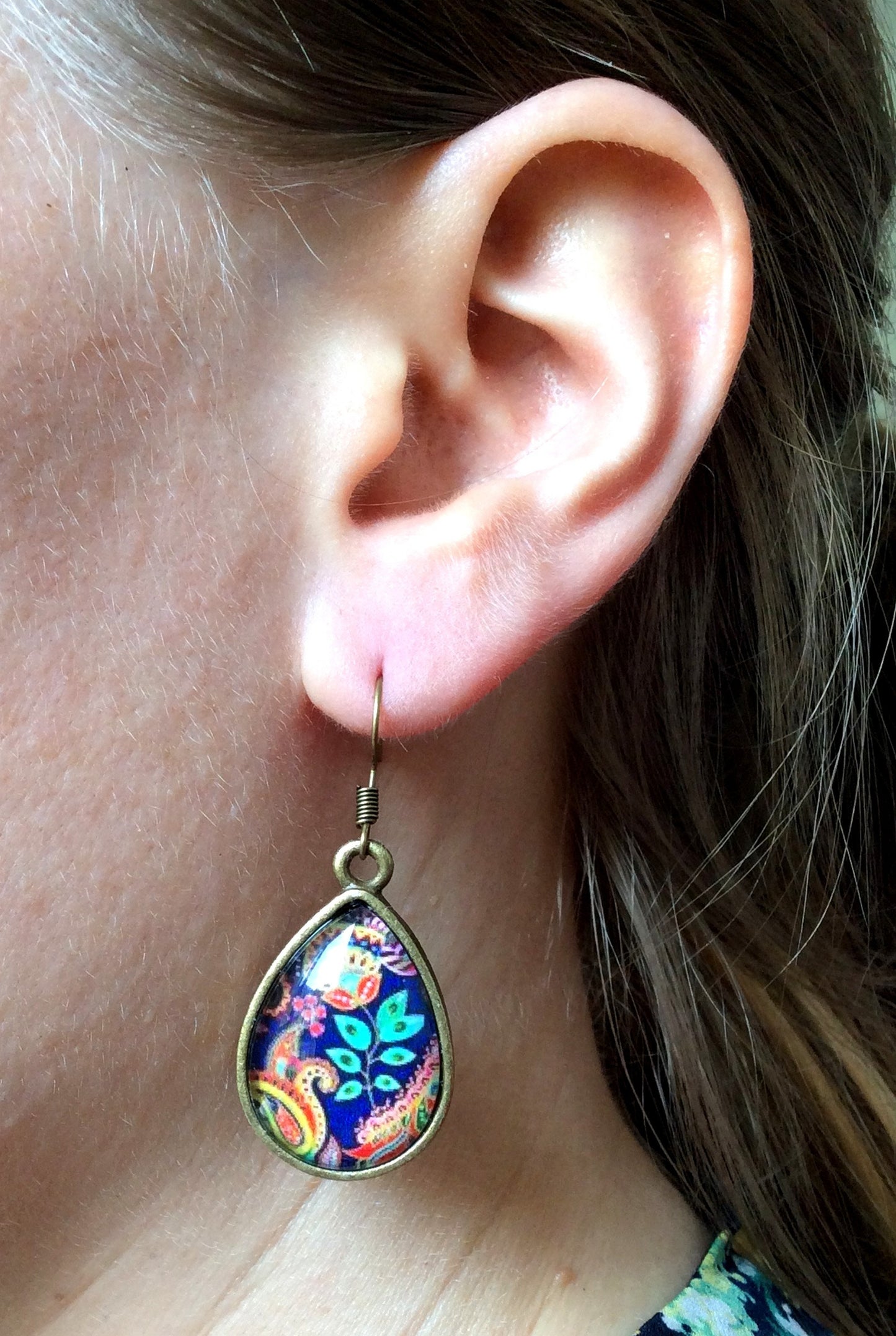 Paisley Teardrop earrings