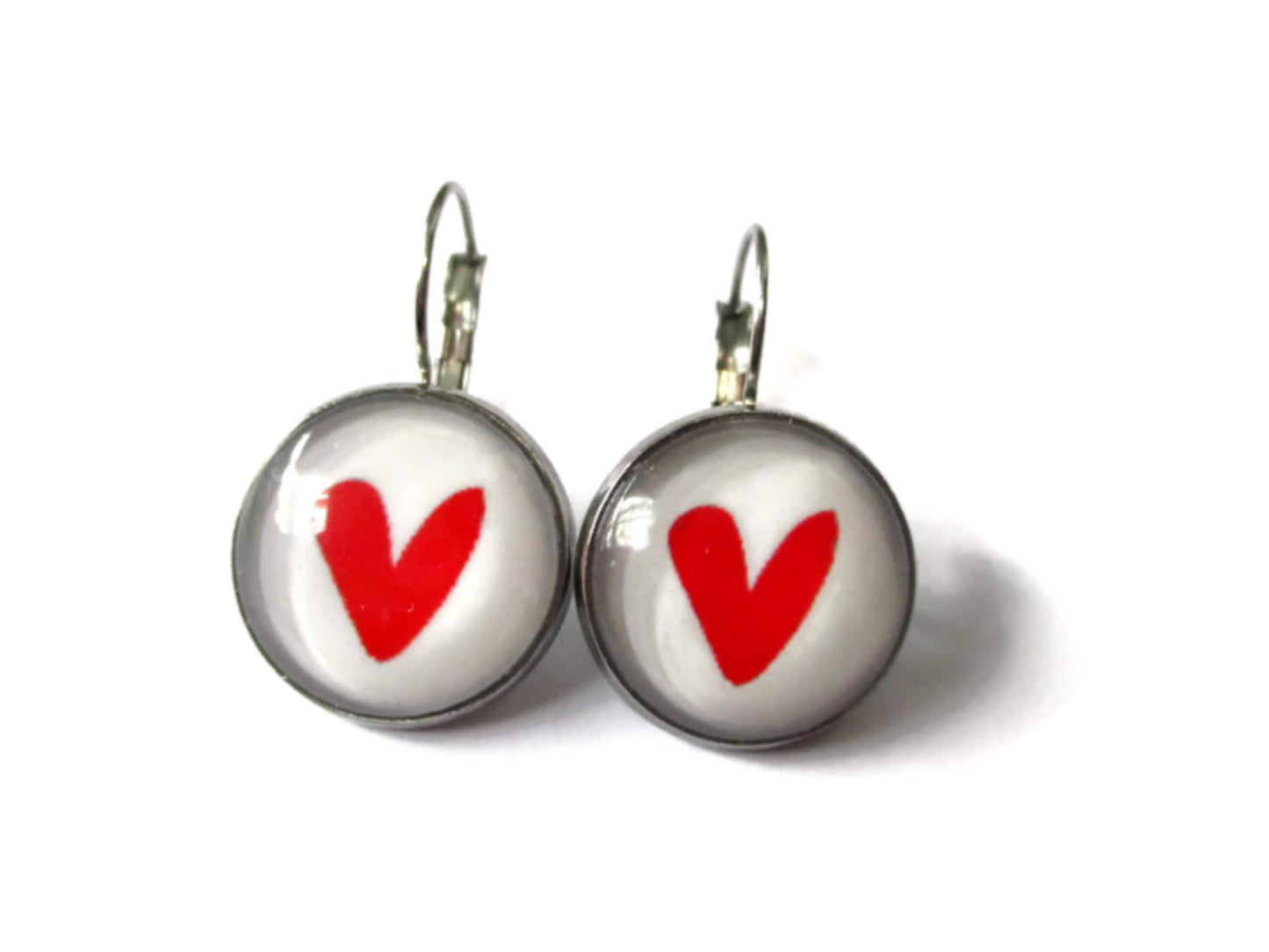 Red Heart earrings