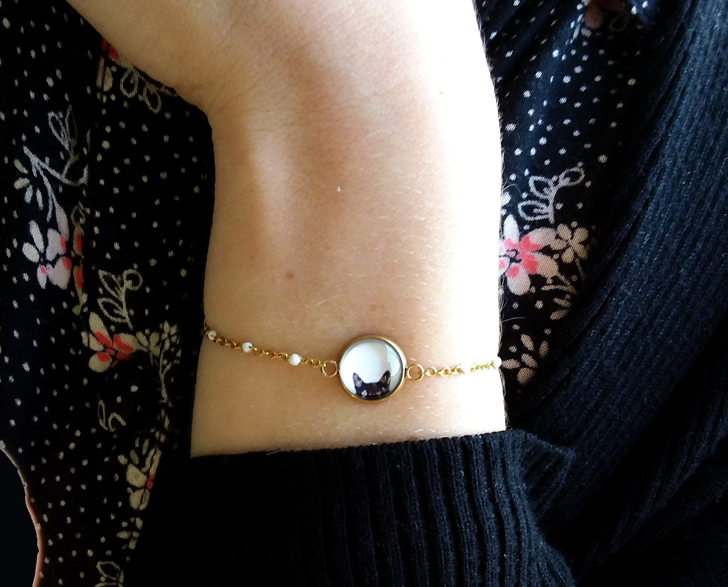 Bracelet Acier Inoxydable Mon Petit Chat