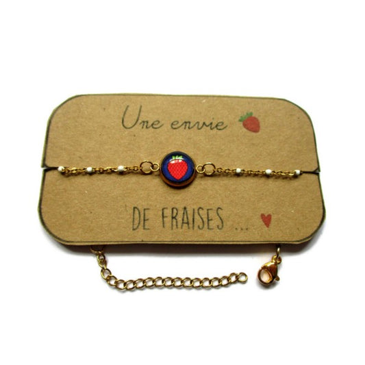Bracelet Acier Inoxydable Fraise