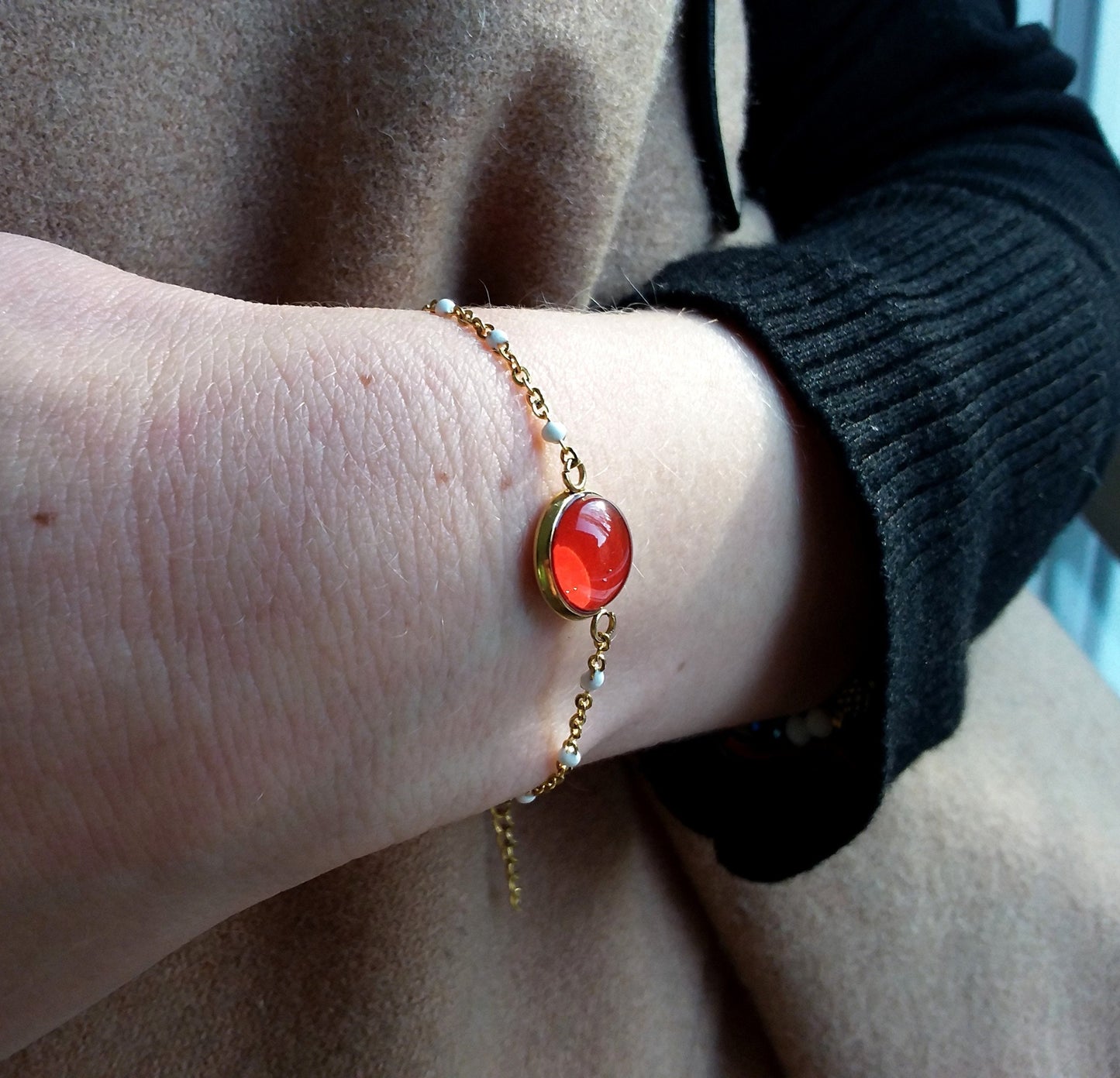 Bracelet Acier Inoxydable Rouge