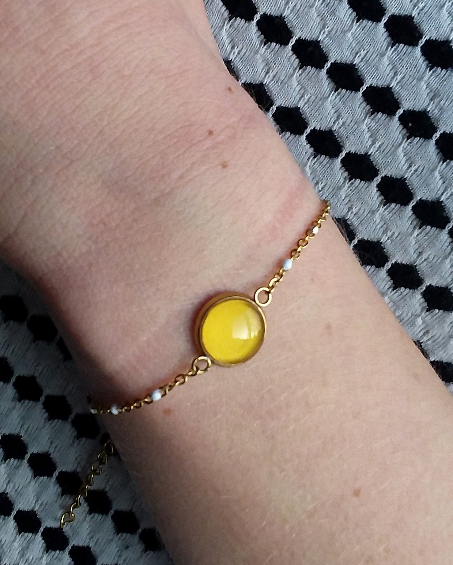 Bracelet Acier Inoxydable Jaune