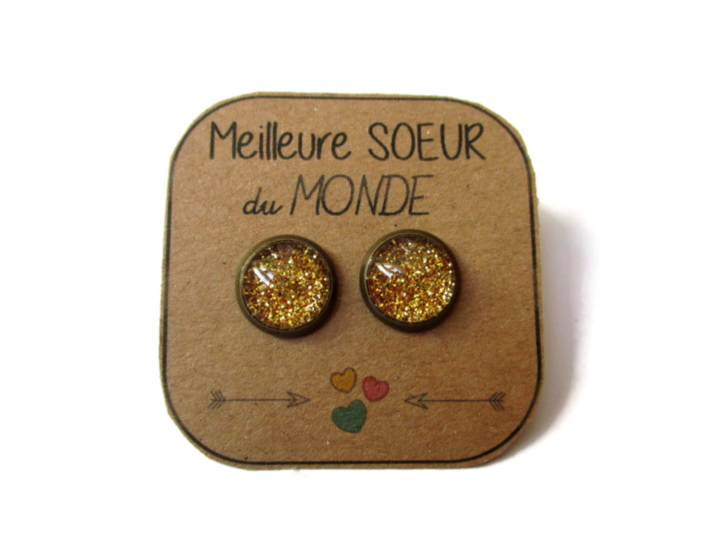 Puces d'Oreilles "Meilleure Soeur du Monde"