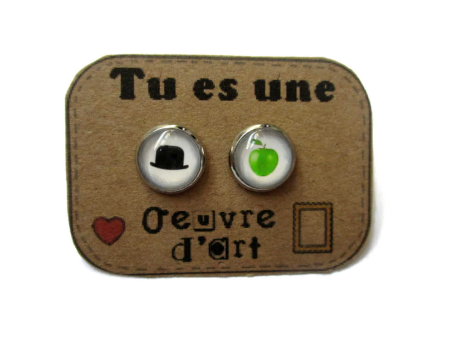 Magritte stud earrings