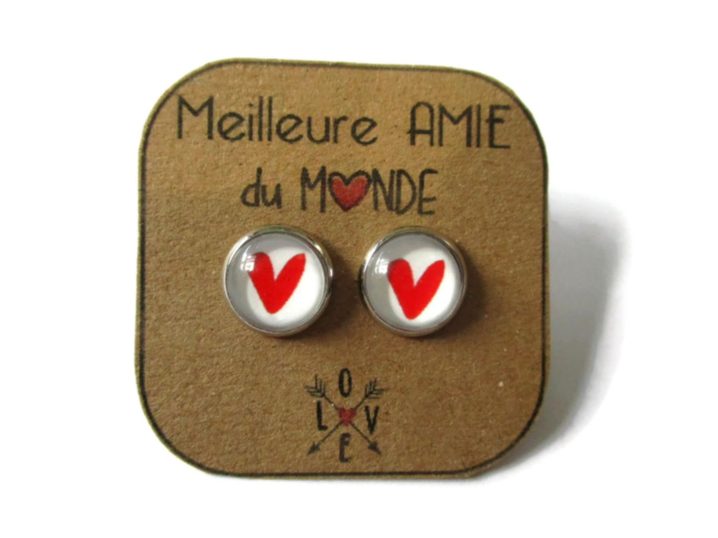 Puces d'Oreilles "Meilleure amie du monde!"