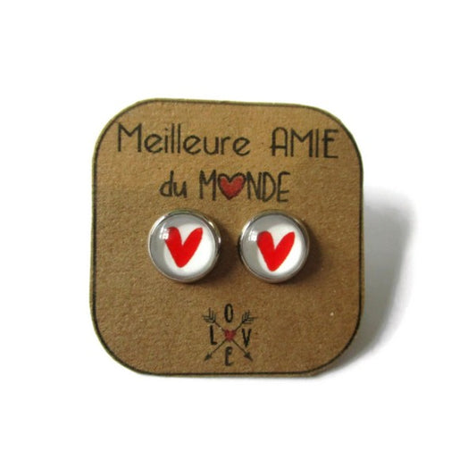 Puces d'Oreilles "Meilleure amie du monde!"