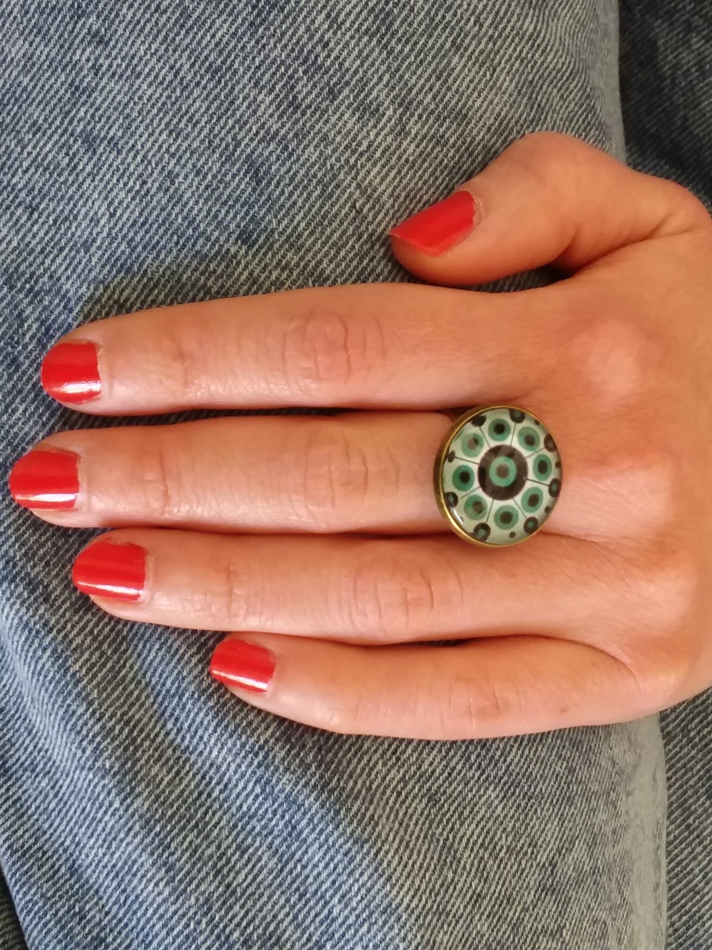 Bague Mandala Turquoise