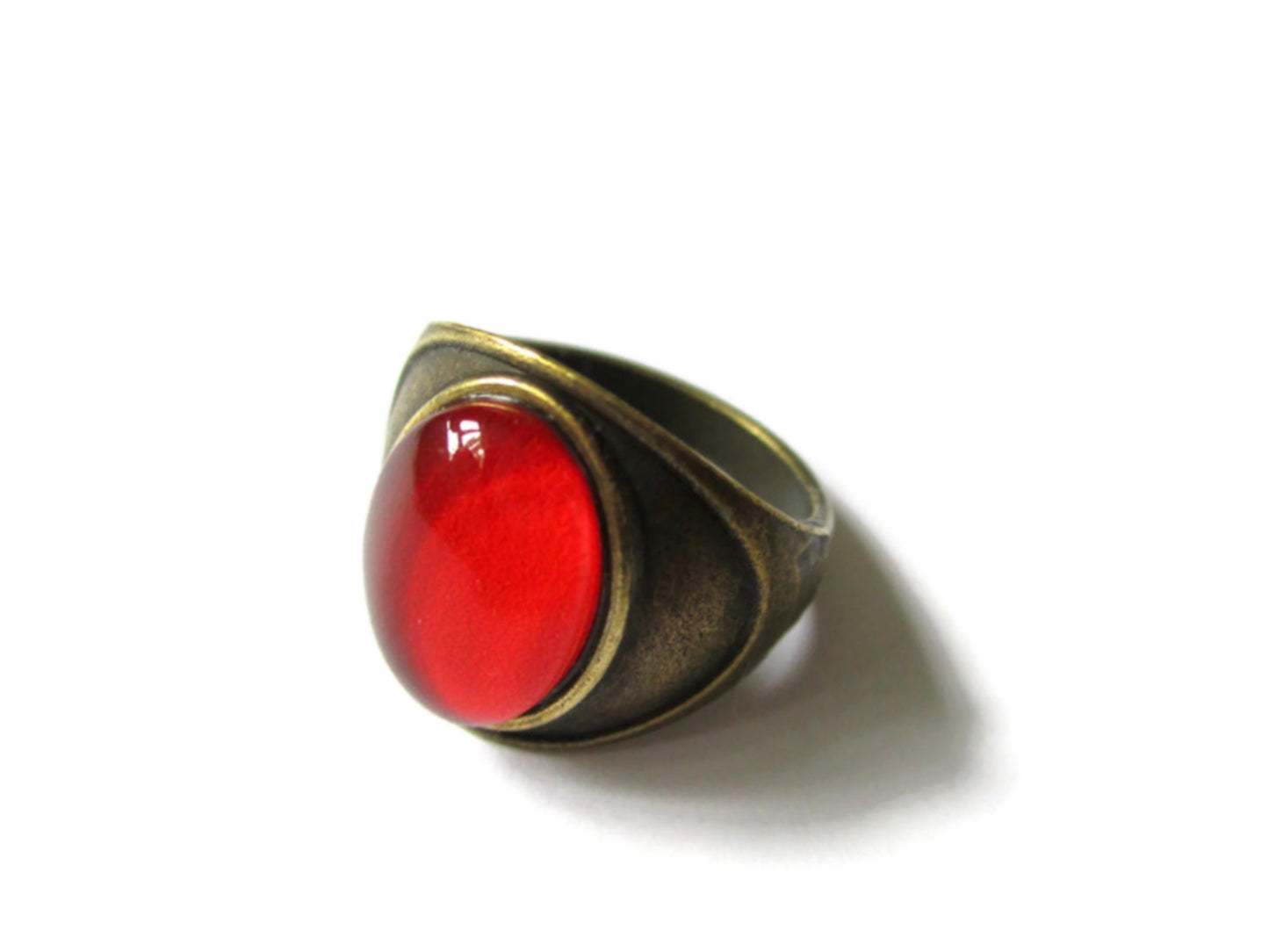 Bague Ovale Rouge