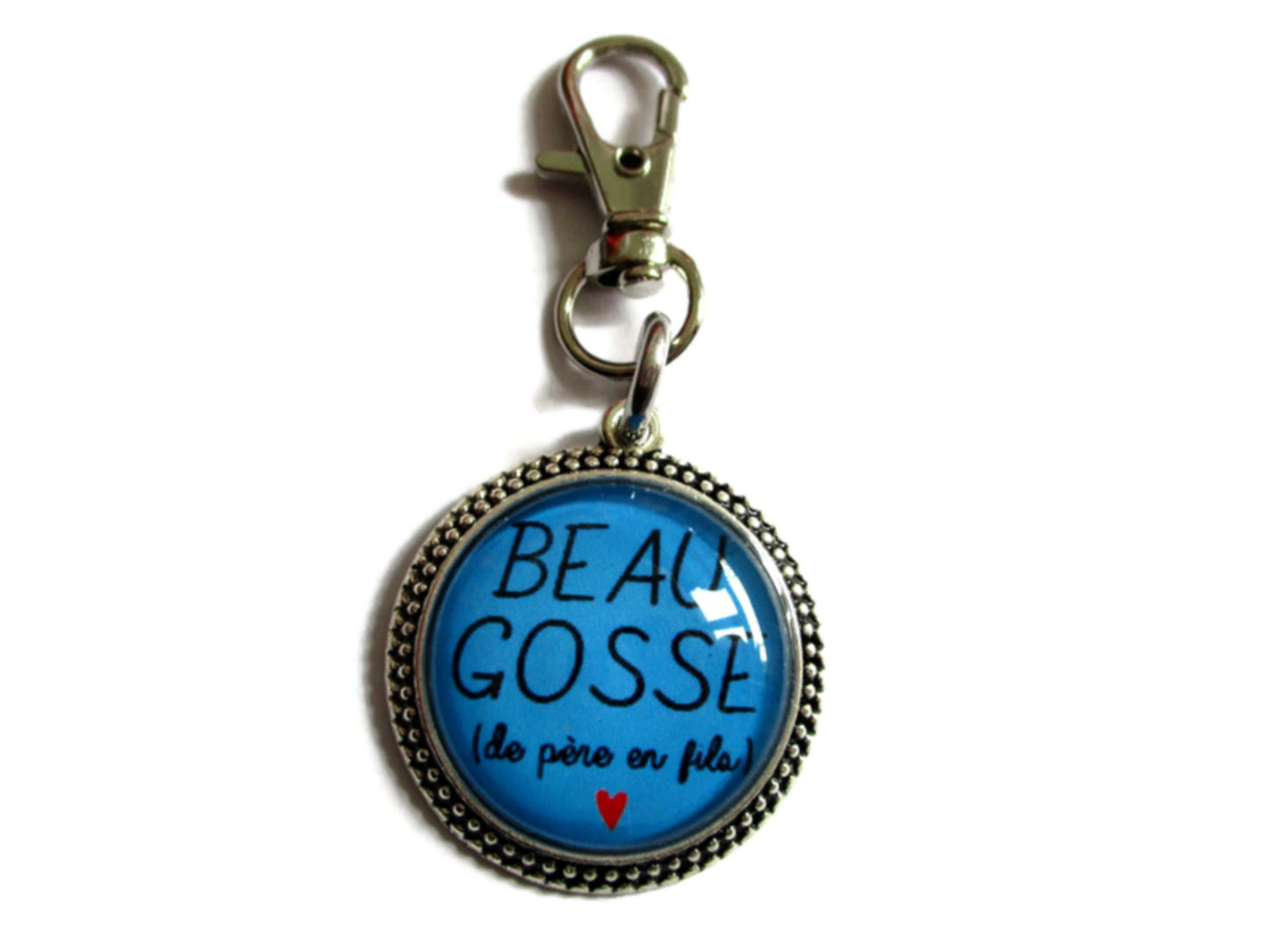 Beau Gosse de père en fils Keychain