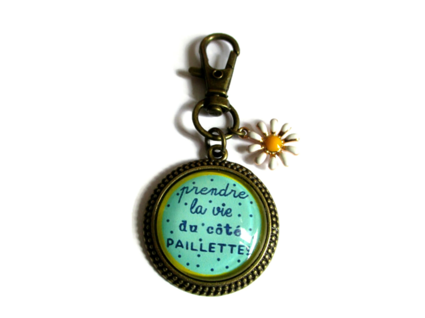 Prendre la vie du coté paillettes! Keychain