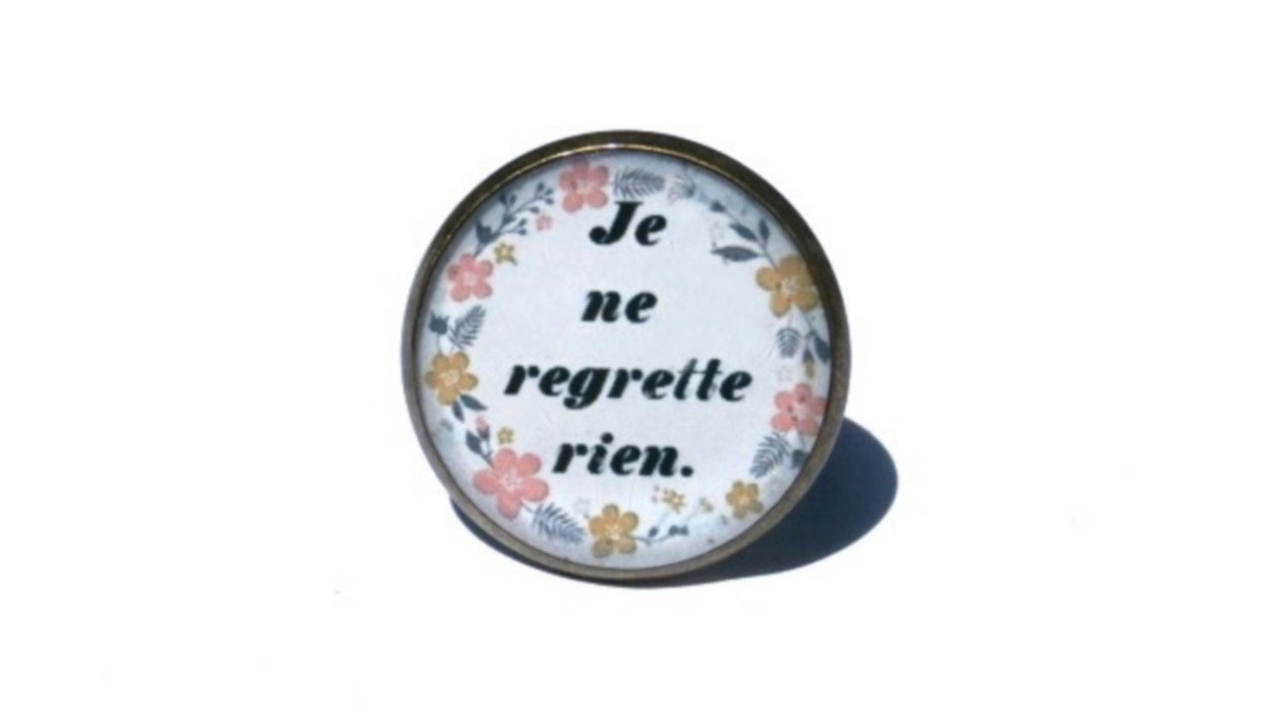 Bague Je ne regrette rien