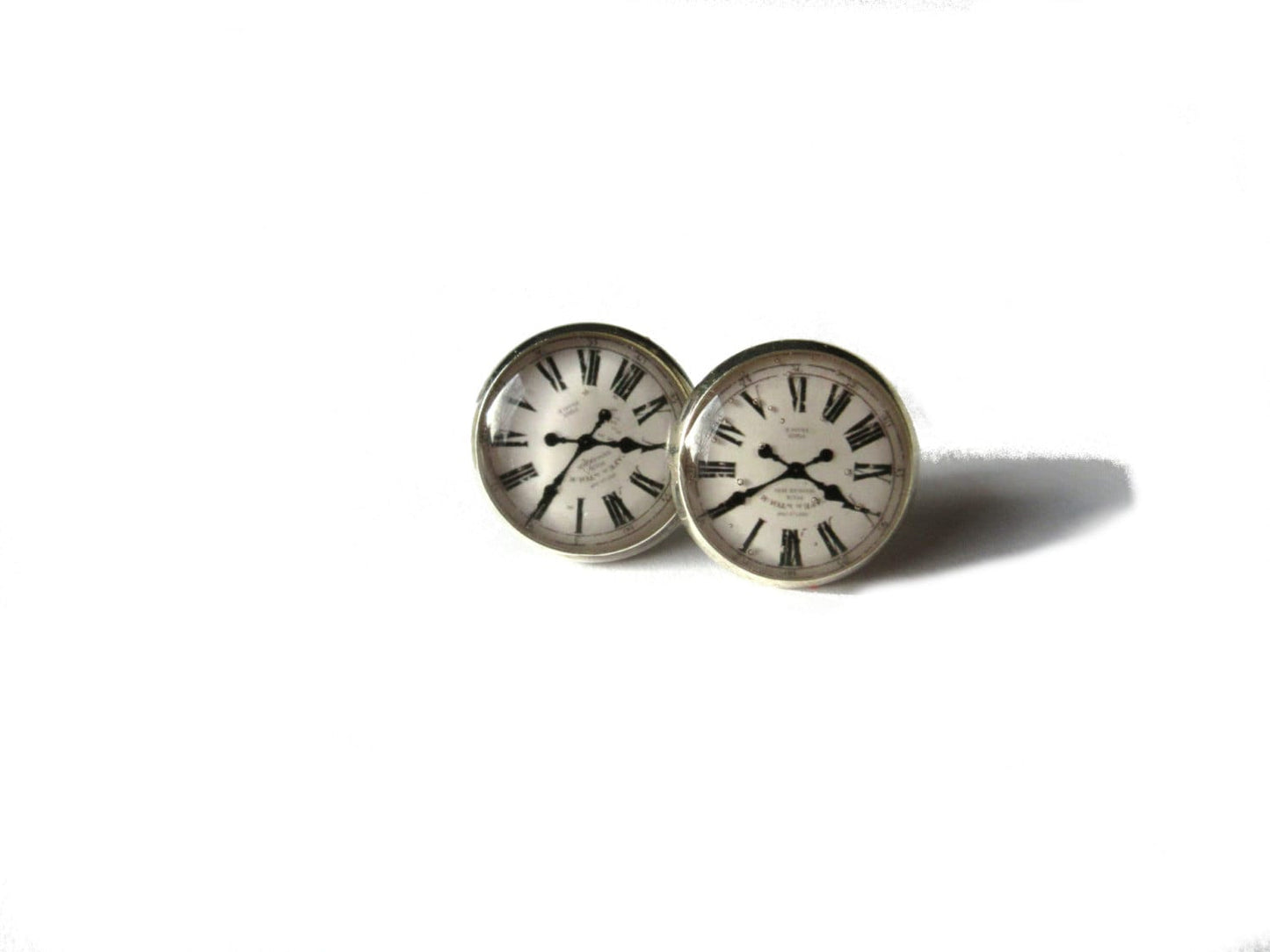 Clock Stud Earrings