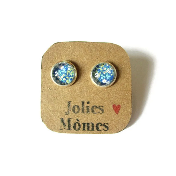 Puces d'Oreilles Enfant Liberty Bleu