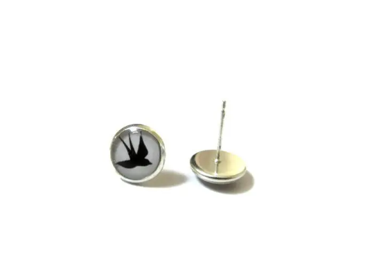 Cage And Bird Kids Stud Earrings