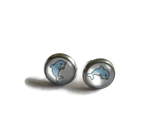 Dolphin Kids Stud Earrings / You're flipping awesome!!!