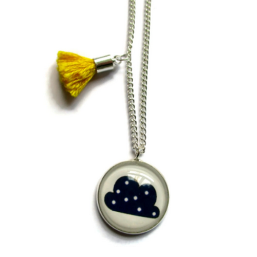 Blue Cloud necklace for kids