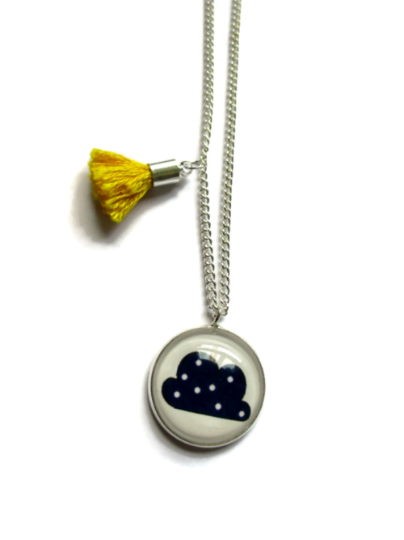 Blue Cloud necklace for kids