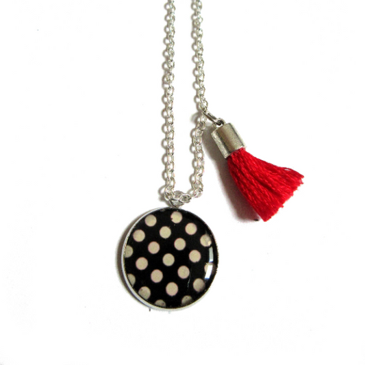 Polka dot necklace for girls