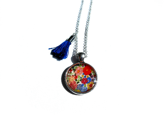 Collier Enfant Fleurs Liberty Multicolores