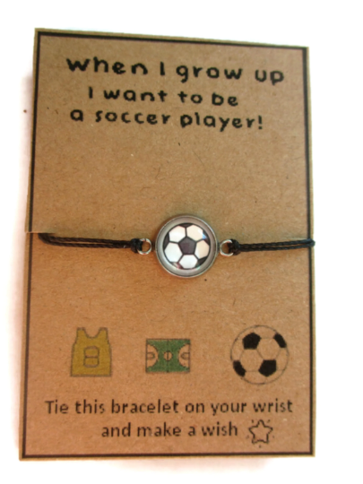 Child Bracelet I want to be a soccer player