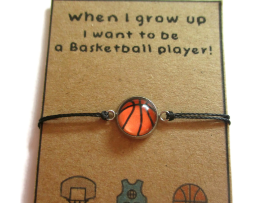 Basketball Wish Bracelet, I want to be a basketball player