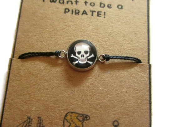 Bracelet Enfant Fil Skull, I will be a Pirate