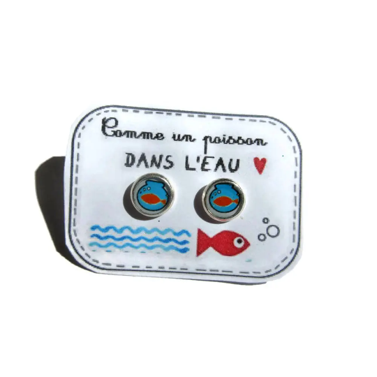 Puces d'Oreilles Enfant Poisson / Comme un Poisson dans l'Eau